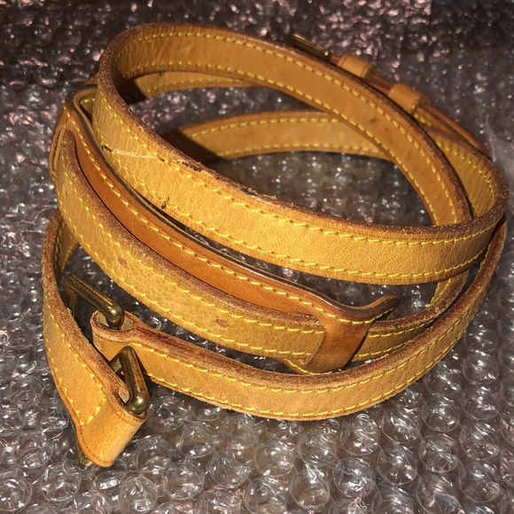 LOUIS VUITTON Replacement Vachetta Leather Shoulder Strap without LV Clasps - Picture 5 of 14